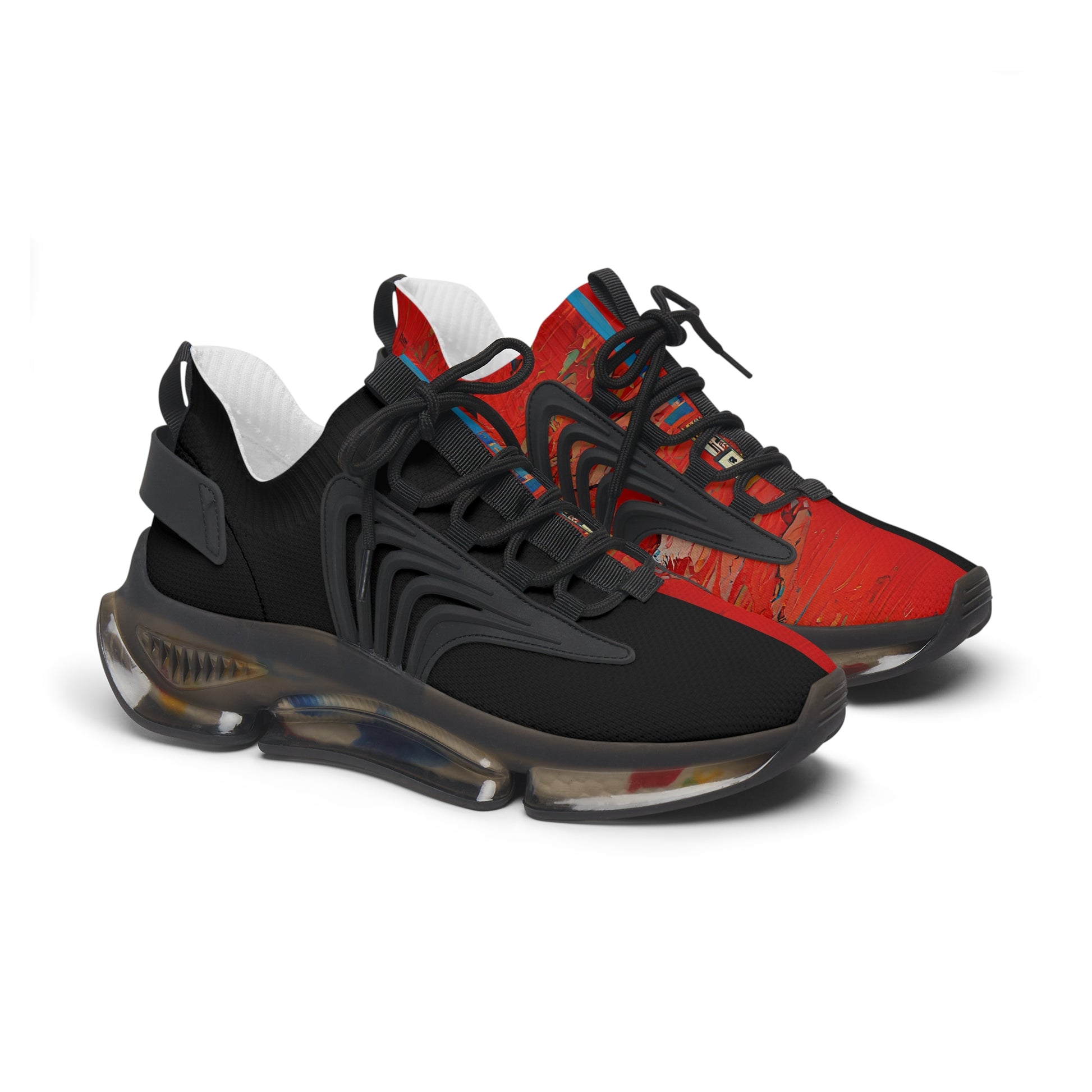 Half Black Half Hónghǎi - Womens Mesh Street Sneakers - iSAW Company