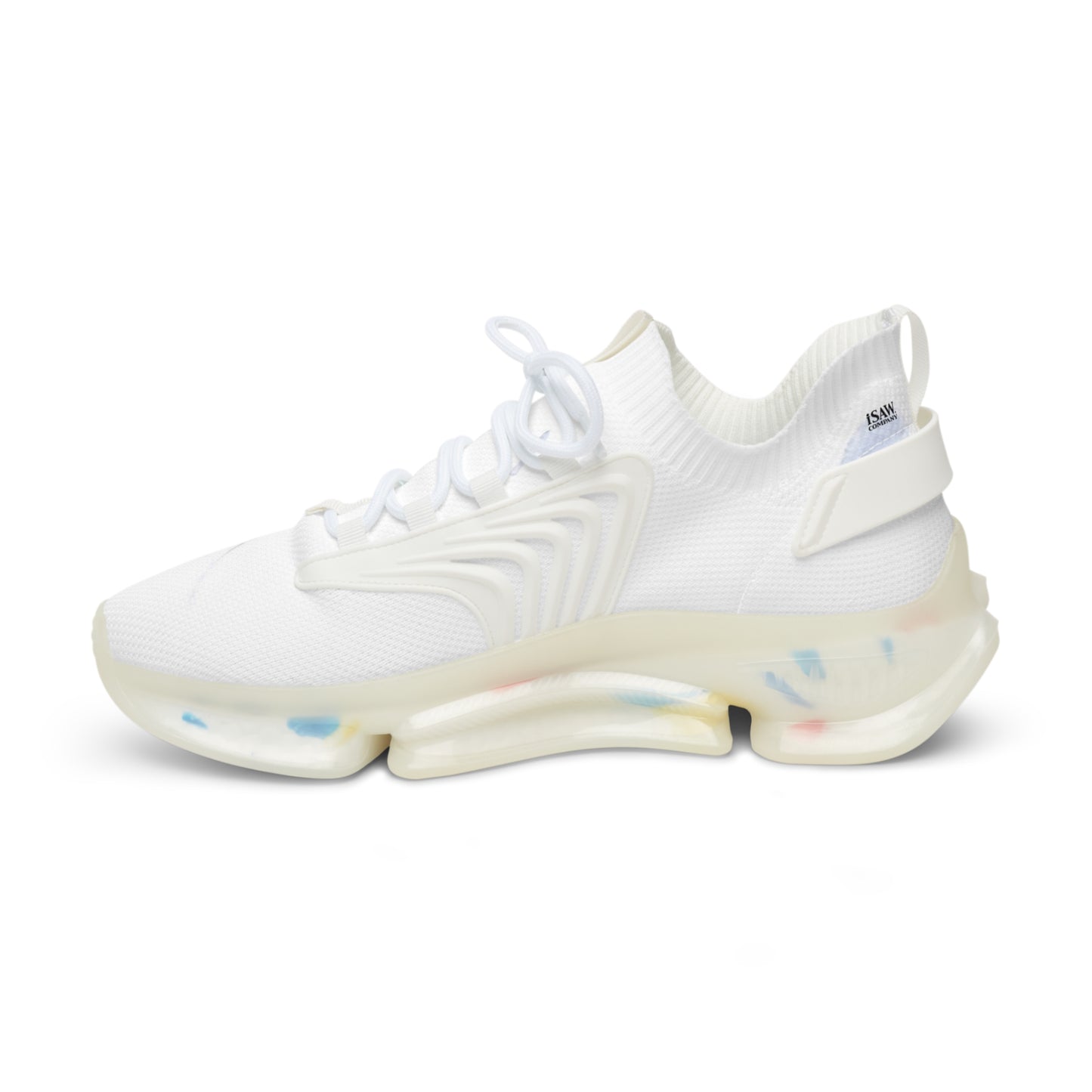 Watercolour Blue Splash - Mens Mesh Street Sneakers - iSAW Company