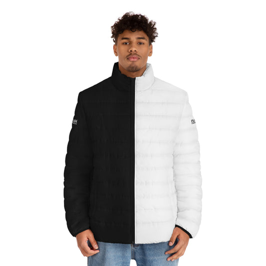 Half Black Half White - Mens Puffer Jacket - iSAW Company