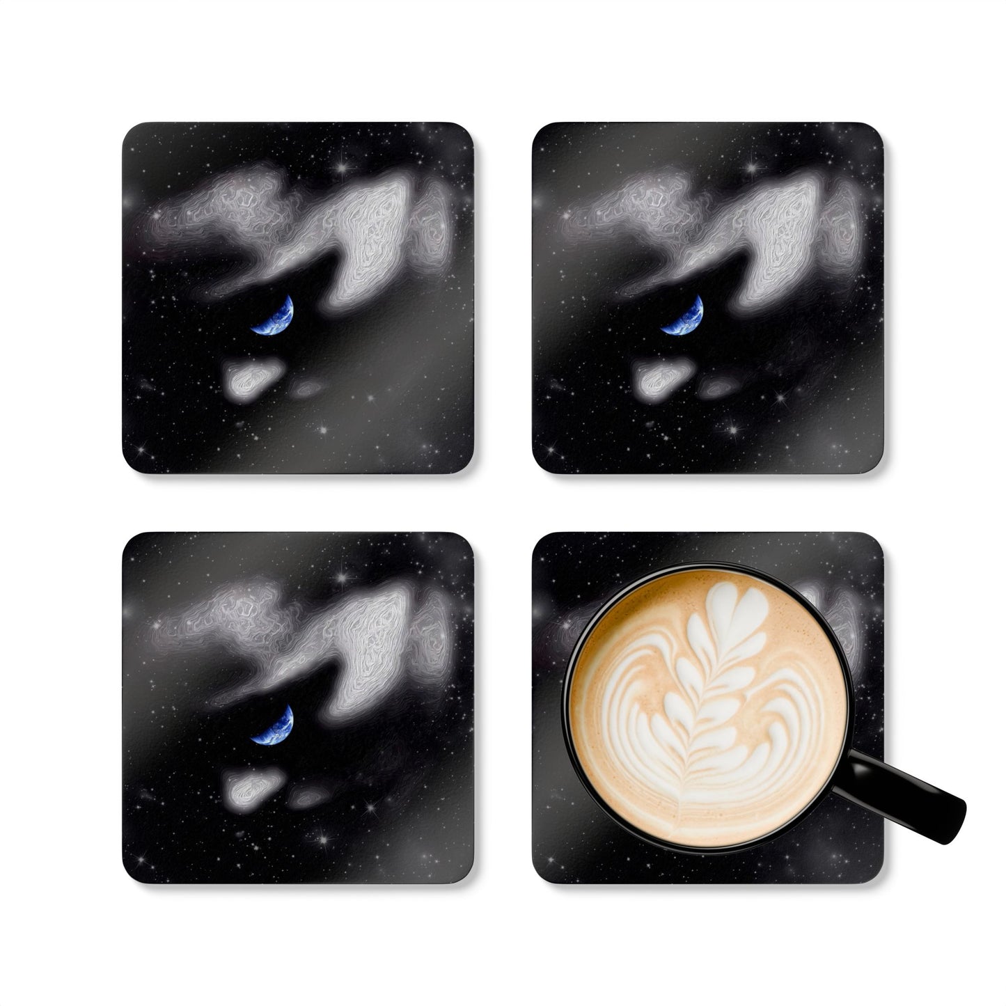 In The Quiet of Your Mind - Cork Back Coaster Set - iSAW Company