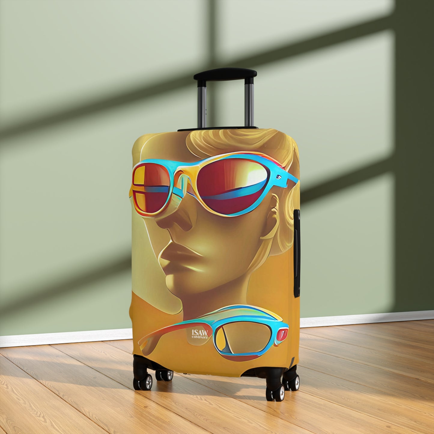 Retro Cool Orange – Protective Suitcase Cover - iSAW Company