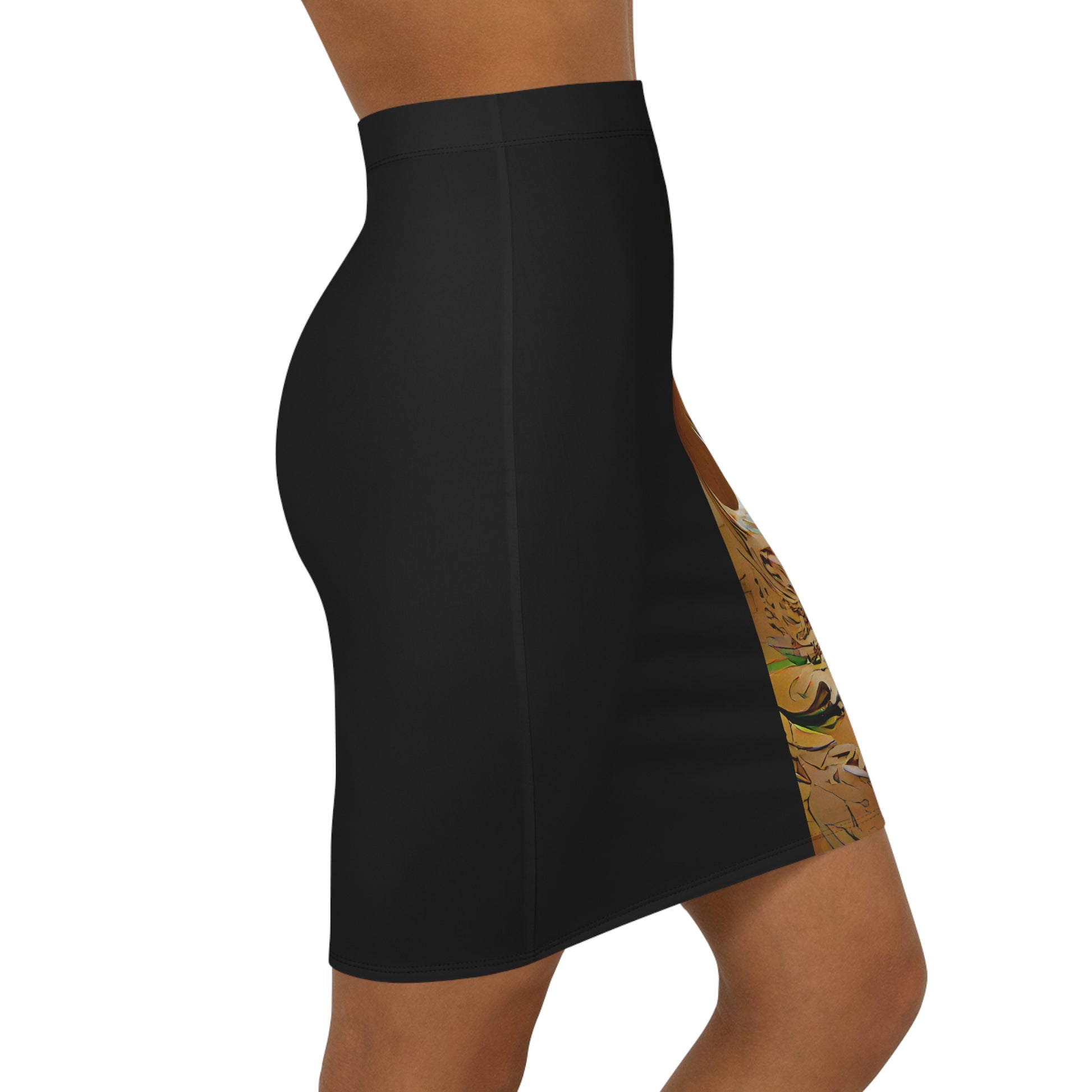 Half Black Half Gāolàng - Womens Pencil Skirt - iSAW Company