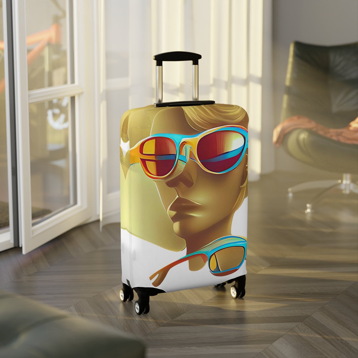 Retro Cool White – Protective Suitcase Cover - iSAW Company