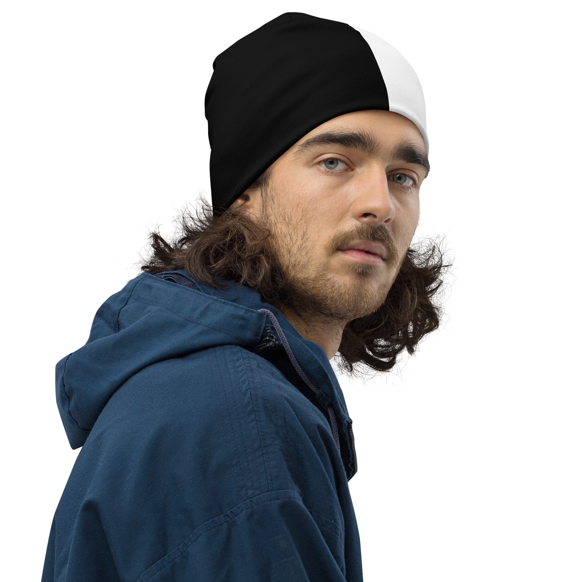 Half Black Half White - Beanie - iSAW Company