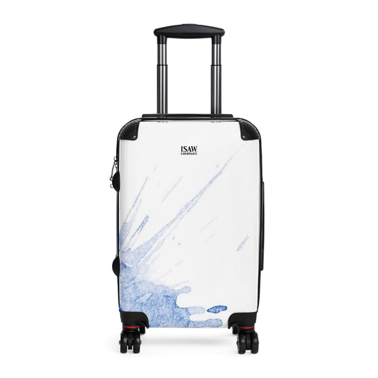 Watercolour Blue Splash - Hard - Shell Suitcase - iSAW Company