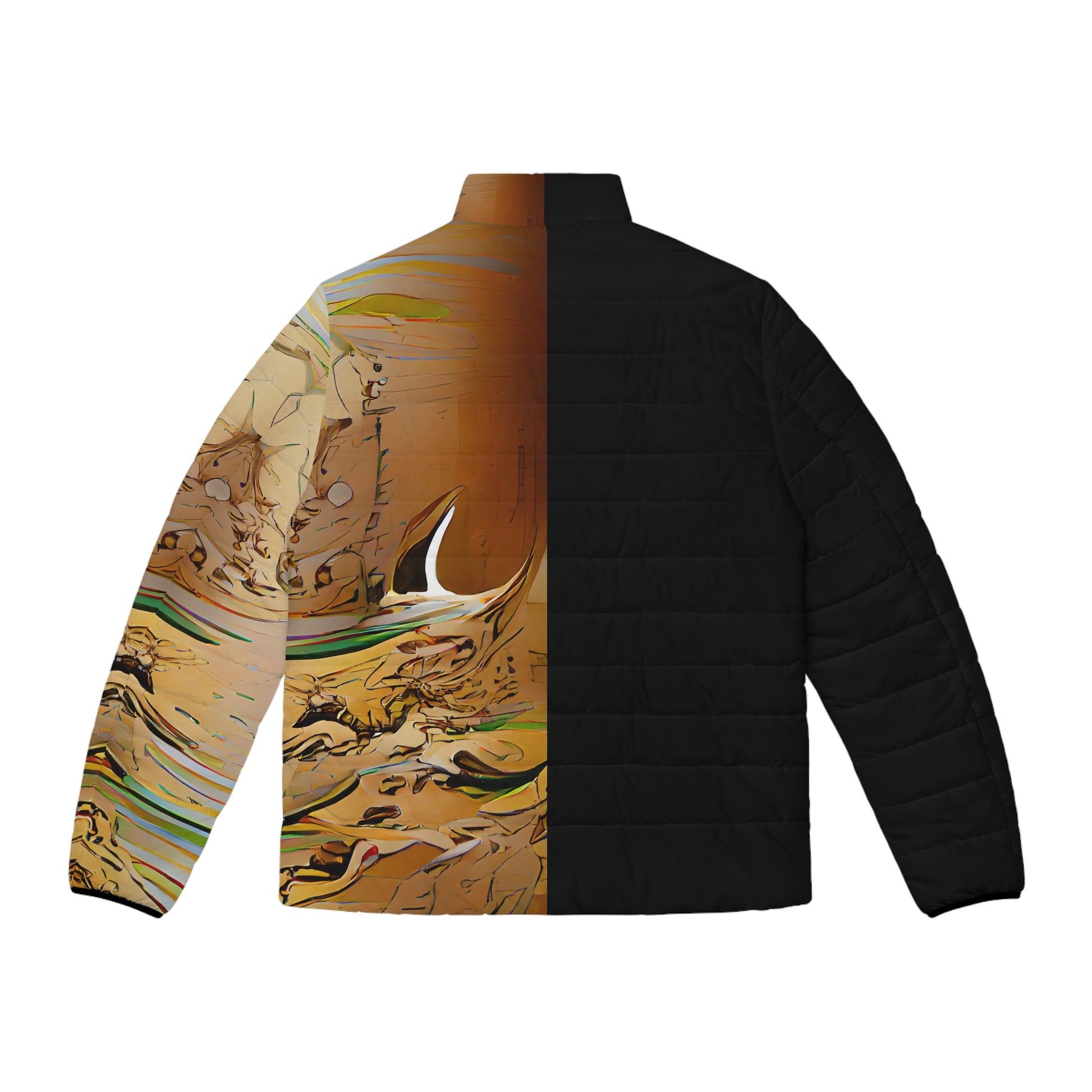 Half Black Half Gāolàng - Mens Puffer Jacket - iSAW Company