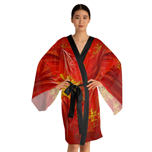 Qízhì - Womens Long Sleeve Kimono Robe - iSAW Company