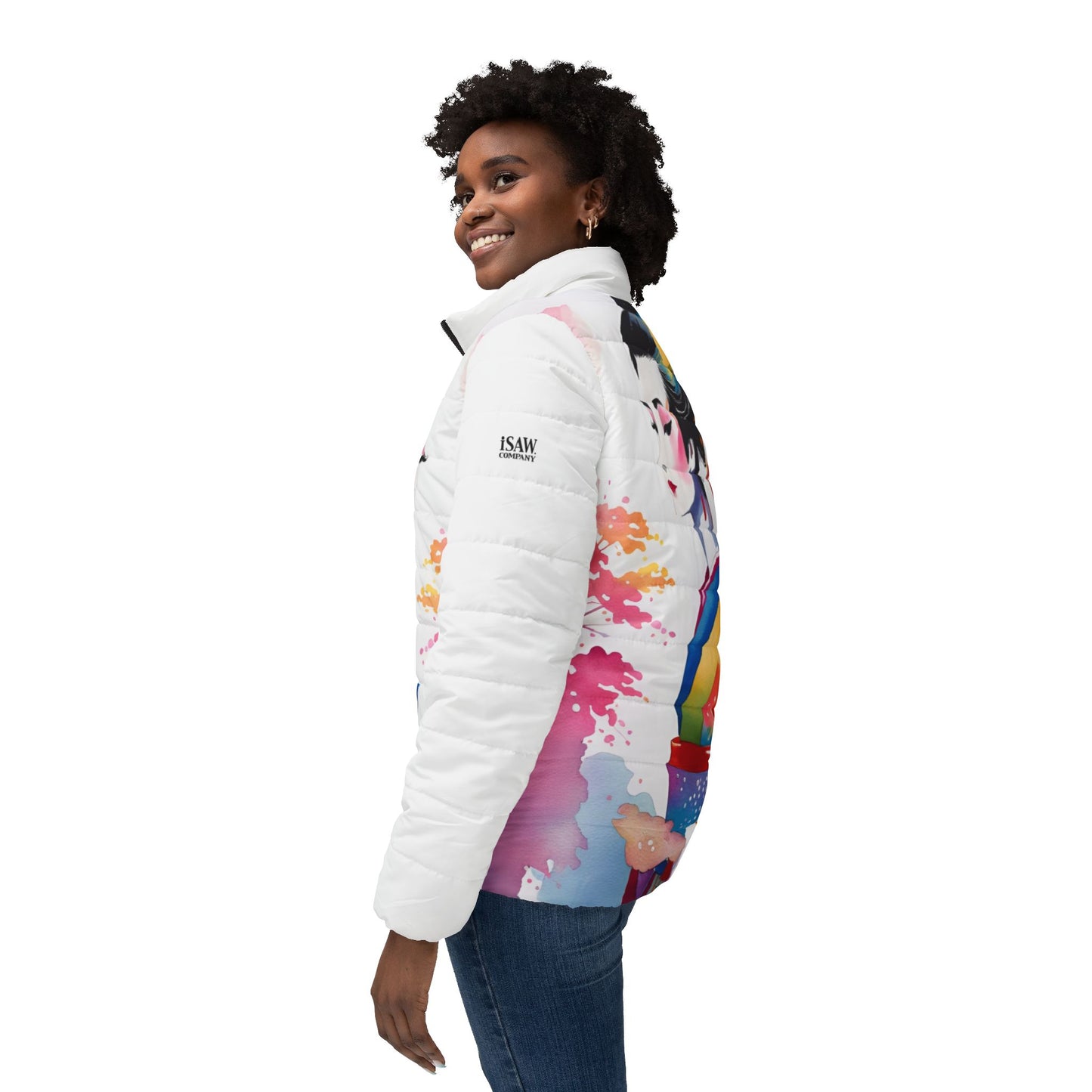 Geisha Girl - Womens Puffer Jacket - iSAW Company