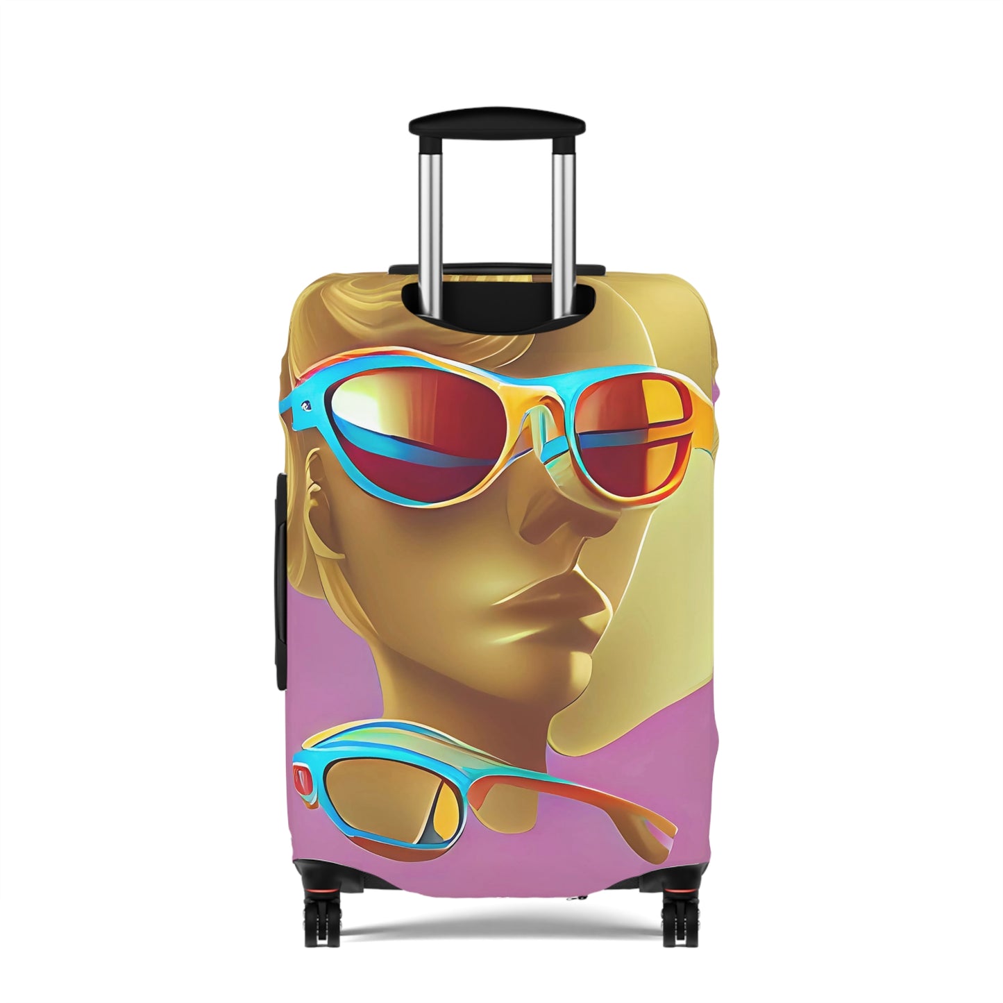 Retro Cool Pink – Protective Suitcase Cover - iSAW Company