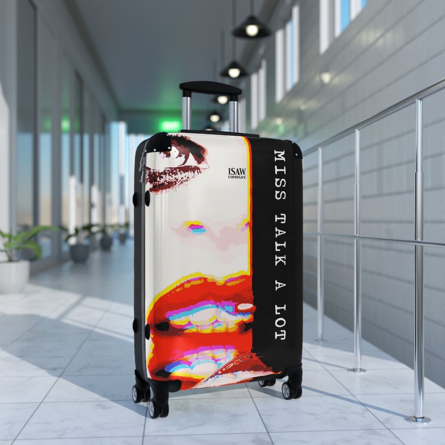 Miss Talk A Lot - Hard - Shell Suitcase - iSAW Company