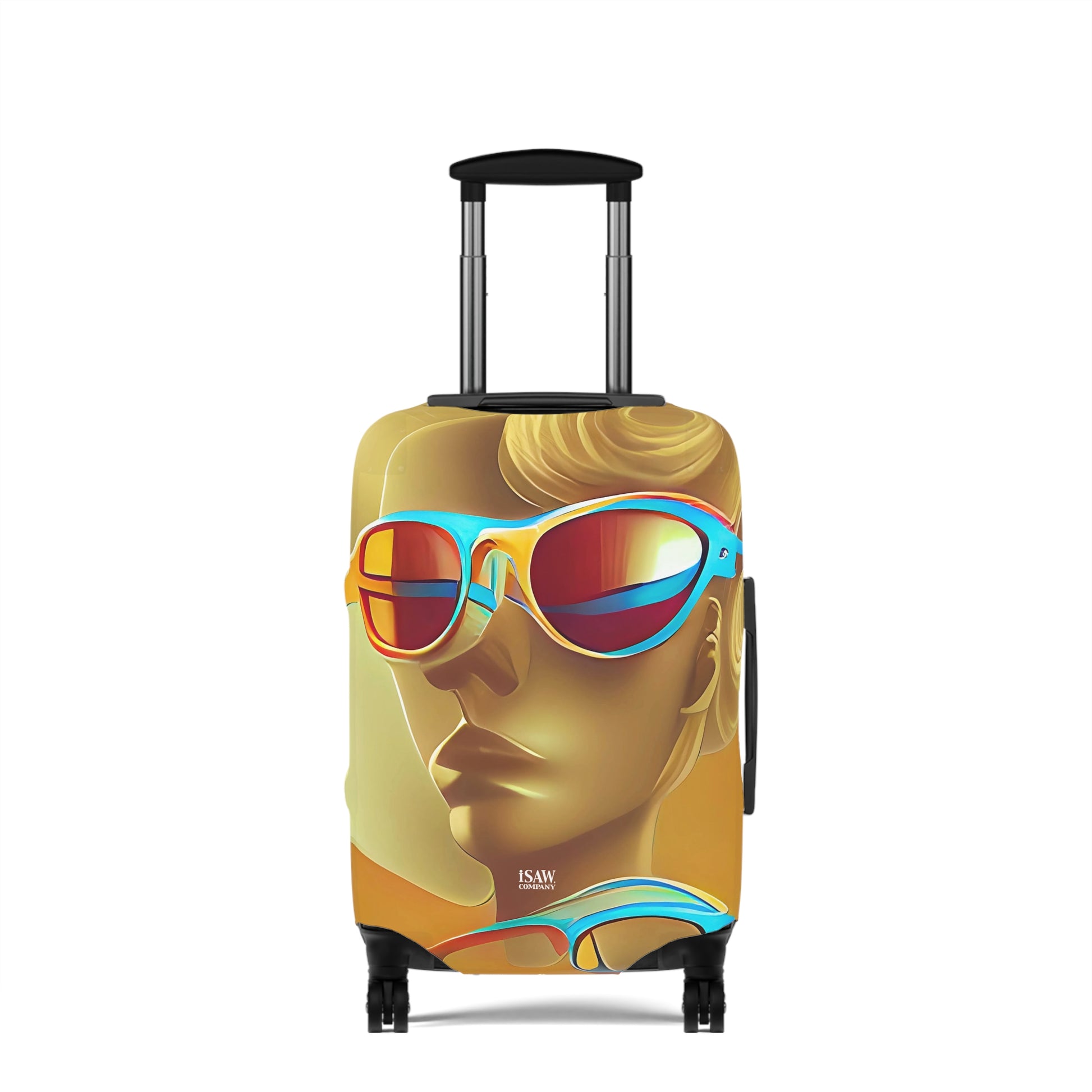 Retro Cool Orange – Protective Suitcase Cover - iSAW Company