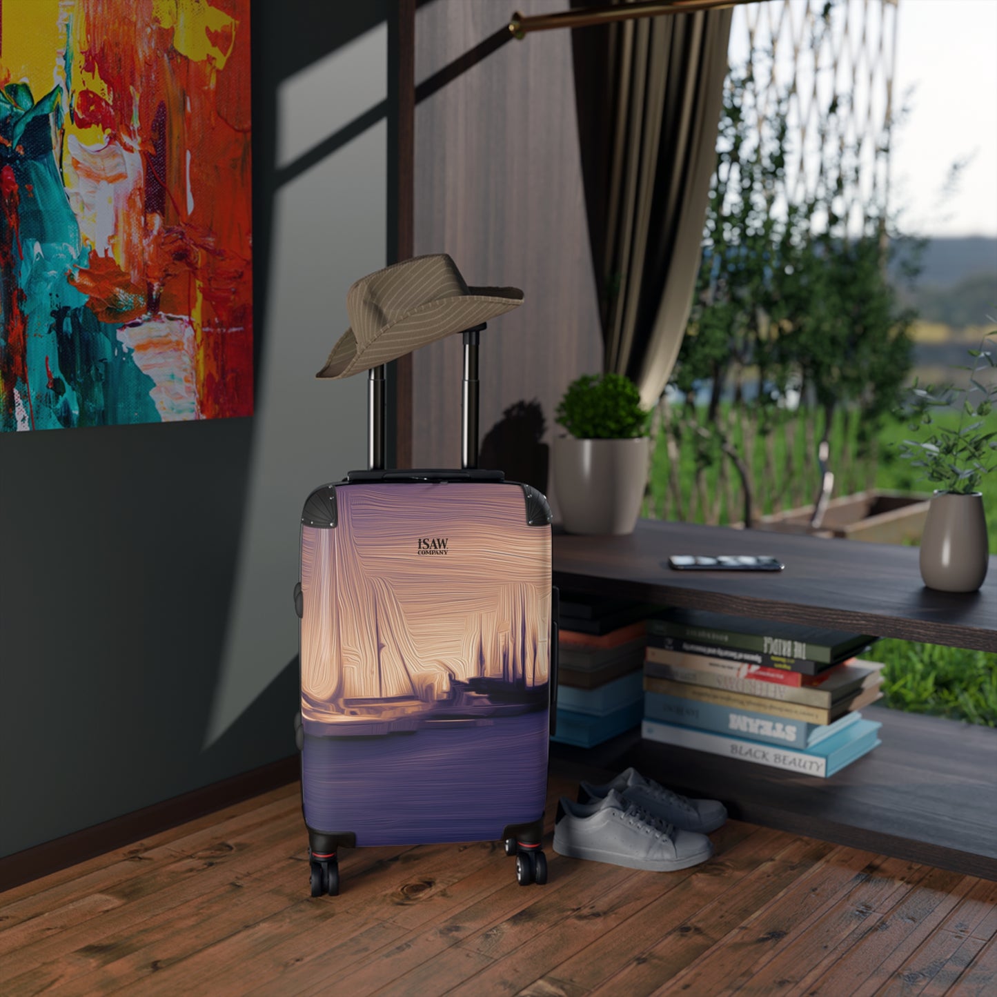 The Sleeping Yachts (at Sunset) - Hard - Shell Suitcase - iSAW Company