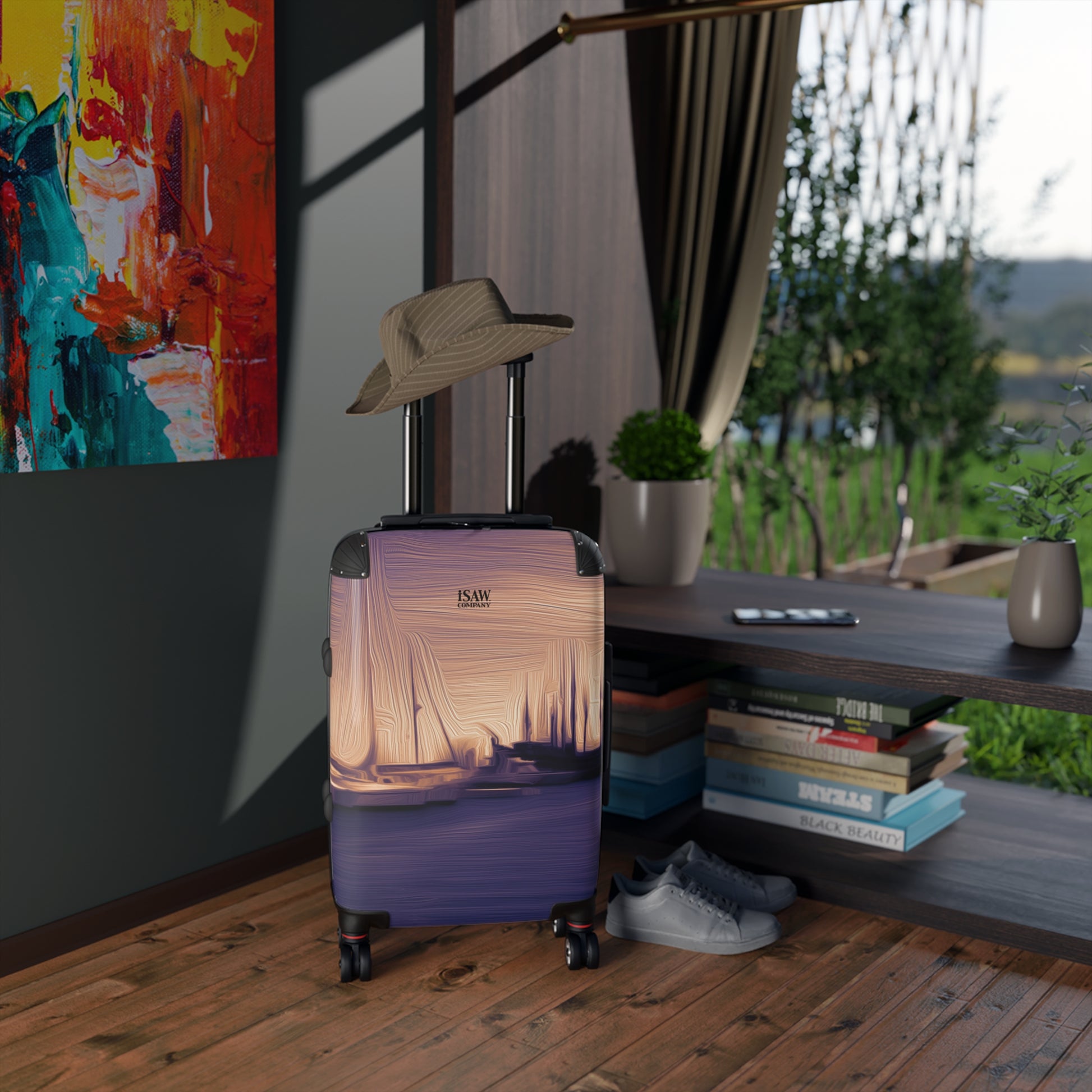 The Sleeping Yachts (at Sunset) - Hard - Shell Suitcase - iSAW Company