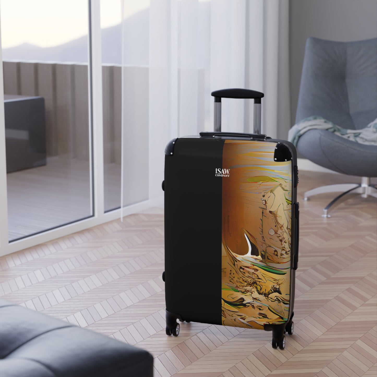 Half Black Half Gāolàng - Hard - Shell Suitcase - iSAW Company