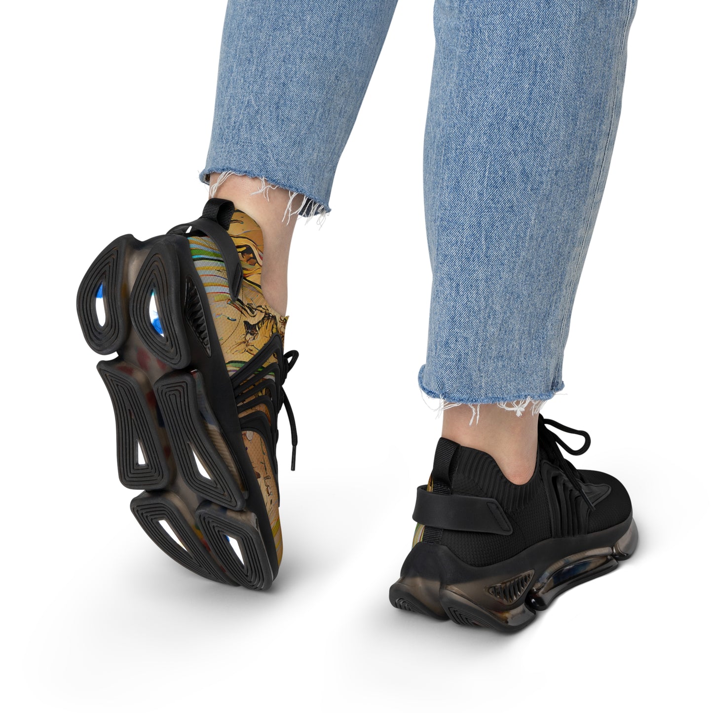 Half Black Half Gāolàng - Womens Street Sneakers - iSAW Company