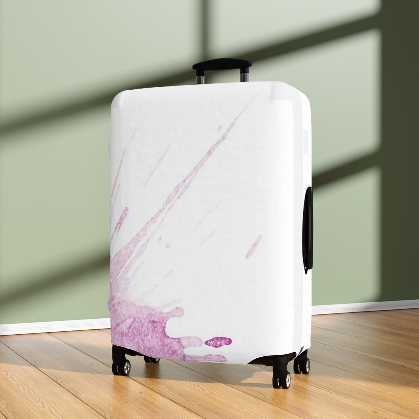 Watercolour Pink Splash – Protective Suitcase Cover - iSAW Company
