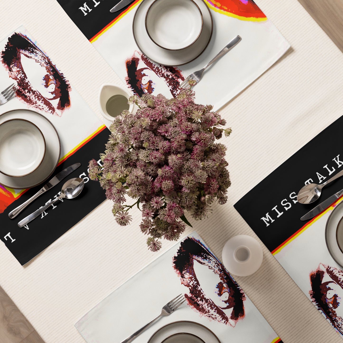 Miss Talk A Lot - Placemat Set - iSAW Company
