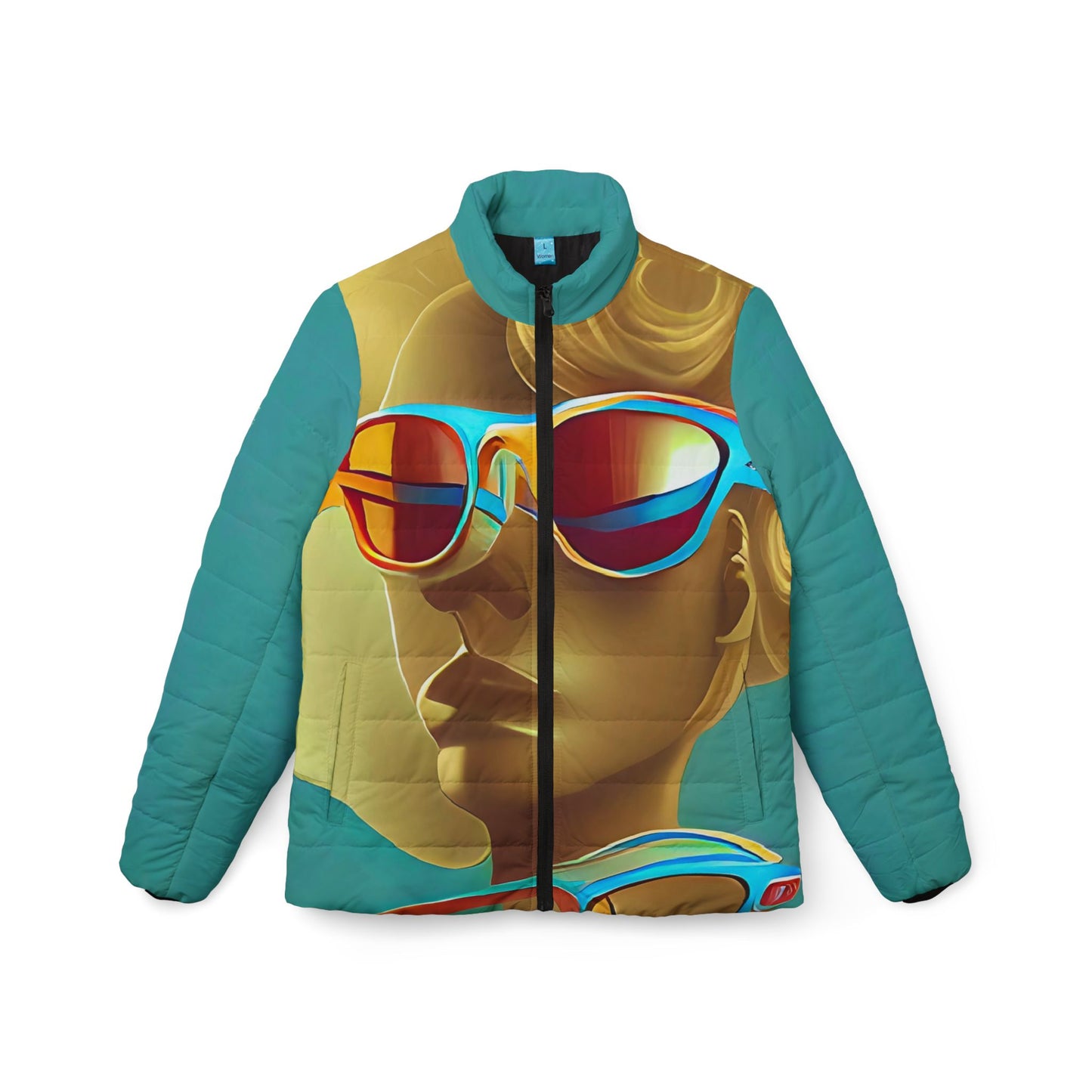 Retro Cool Blue - Womens Puffer Jacket - iSAW Company