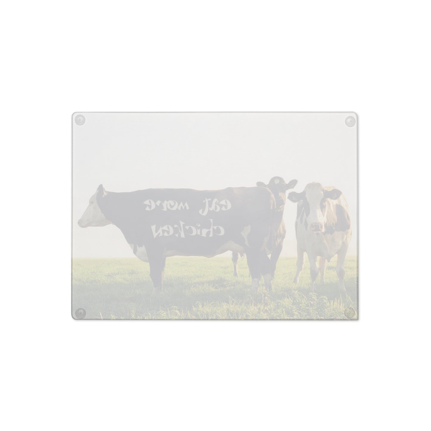 Eat More Chicken - Glass Cutting Board - iSAW Company