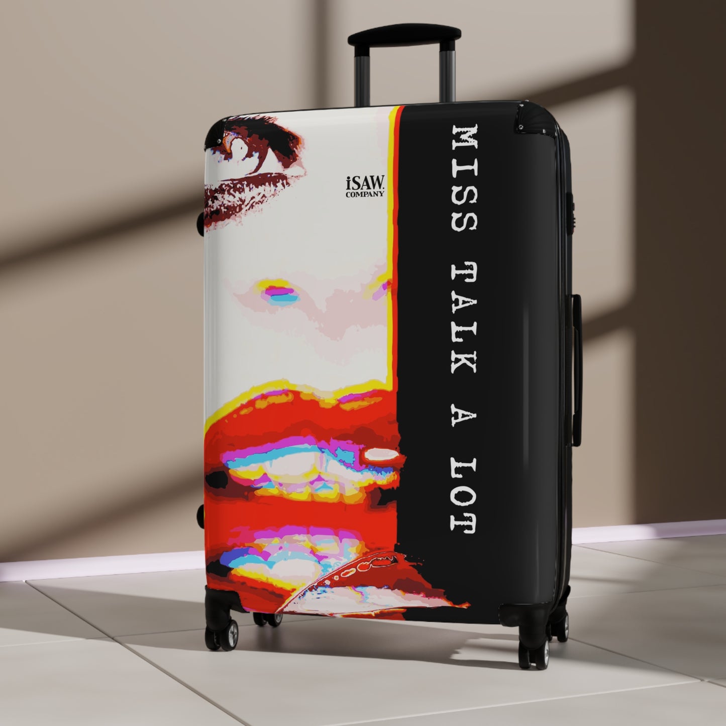 Miss Talk A Lot - Hard - Shell Suitcase - iSAW Company