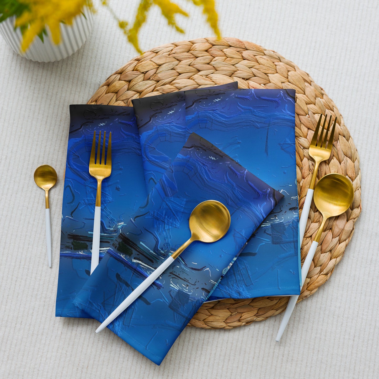 A Drop In The Ocean - Cloth Napkin Set - iSAW Company