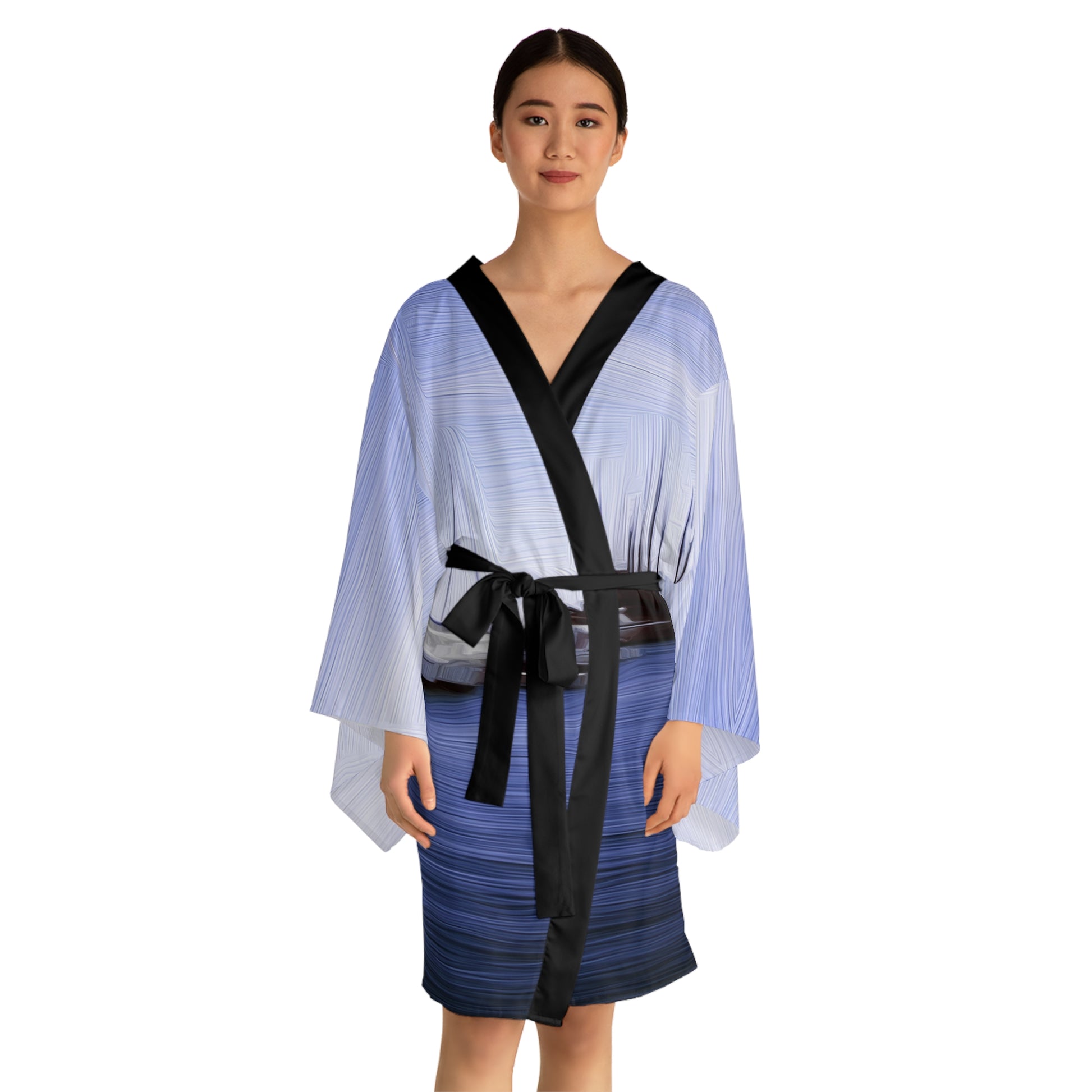 The Sleeping Yachts (at Afternoon) - Womens Long Sleeve Kimono Robe - iSAW Company