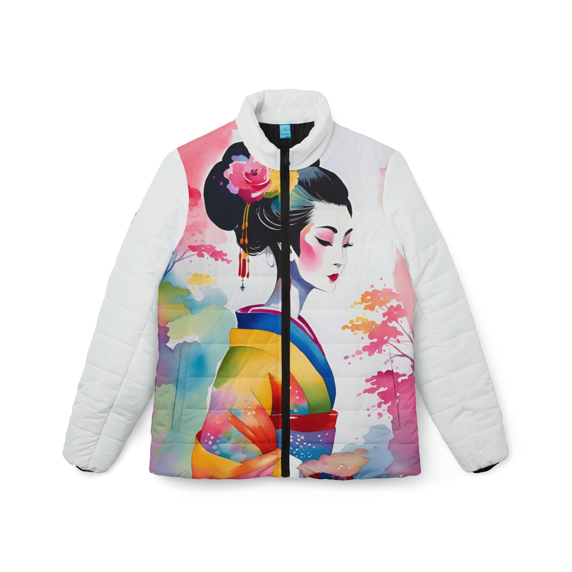 Geisha Girl - Womens Puffer Jacket - iSAW Company