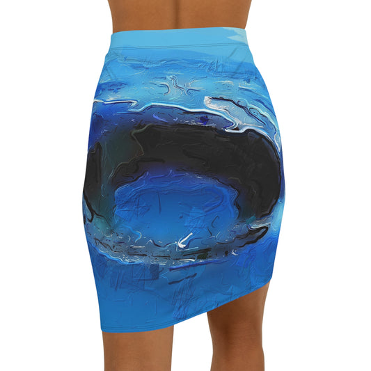 A Drop In The Ocean - Womens Pencil Skirt - iSAW Company