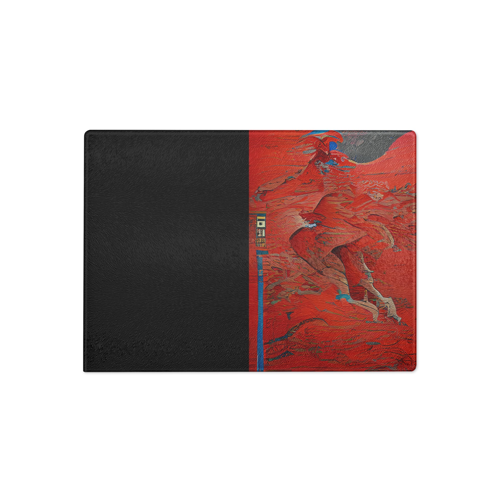 Half Black Half Hónghǎi - Glass Cutting Board - iSAW Company