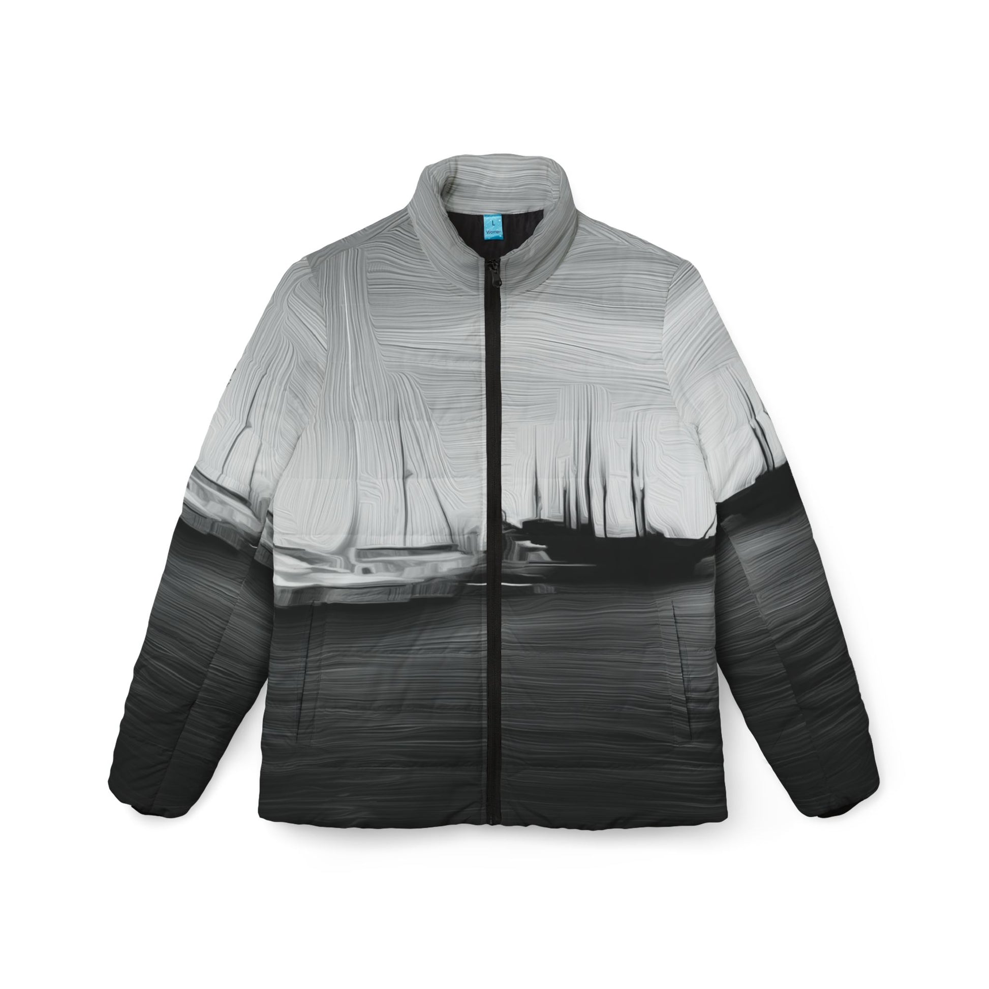 The Sleeping Yachts (at Night) - Womens Puffer Jacket - iSAW Company