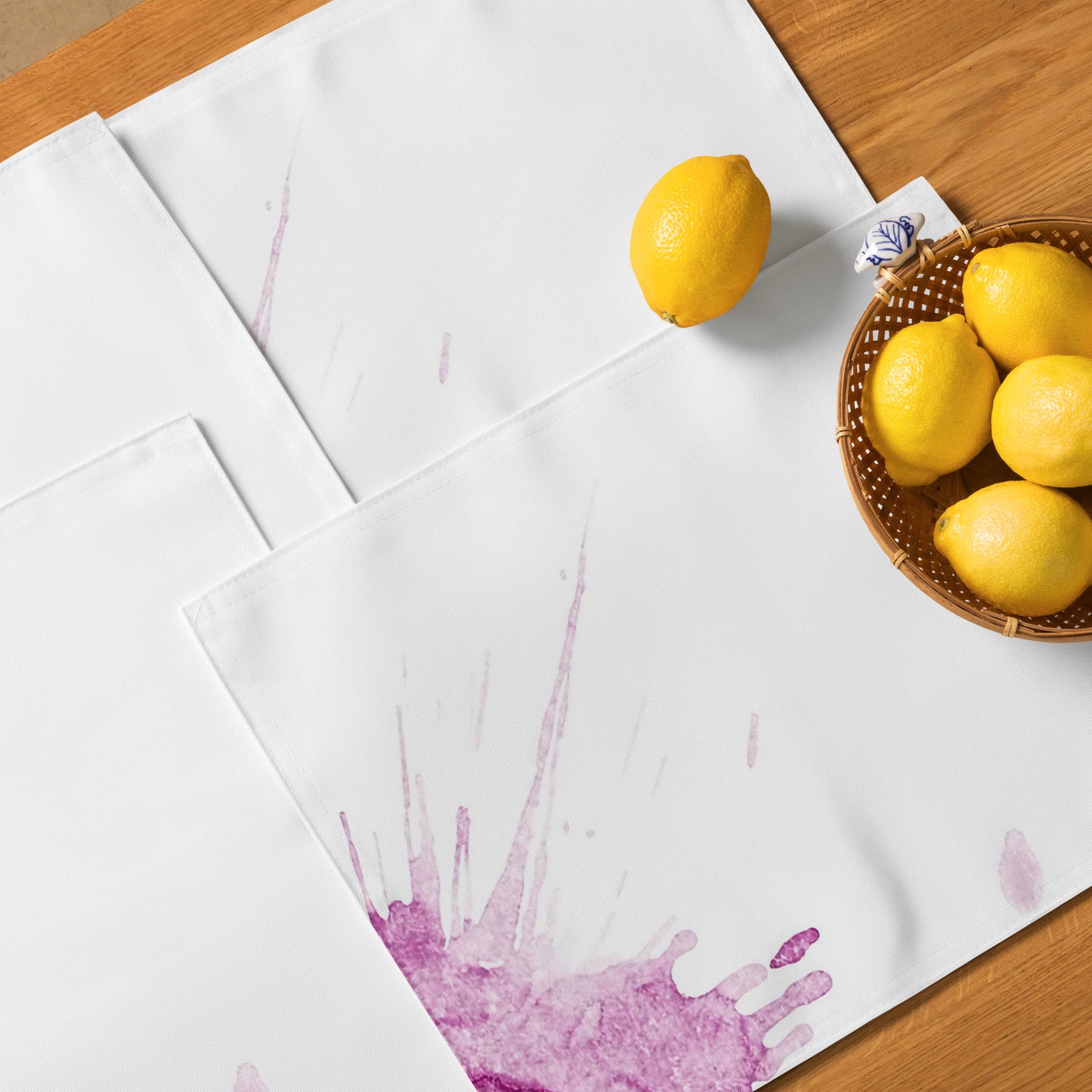 Watercolour Pink Splash - Placemat Set - iSAW Company