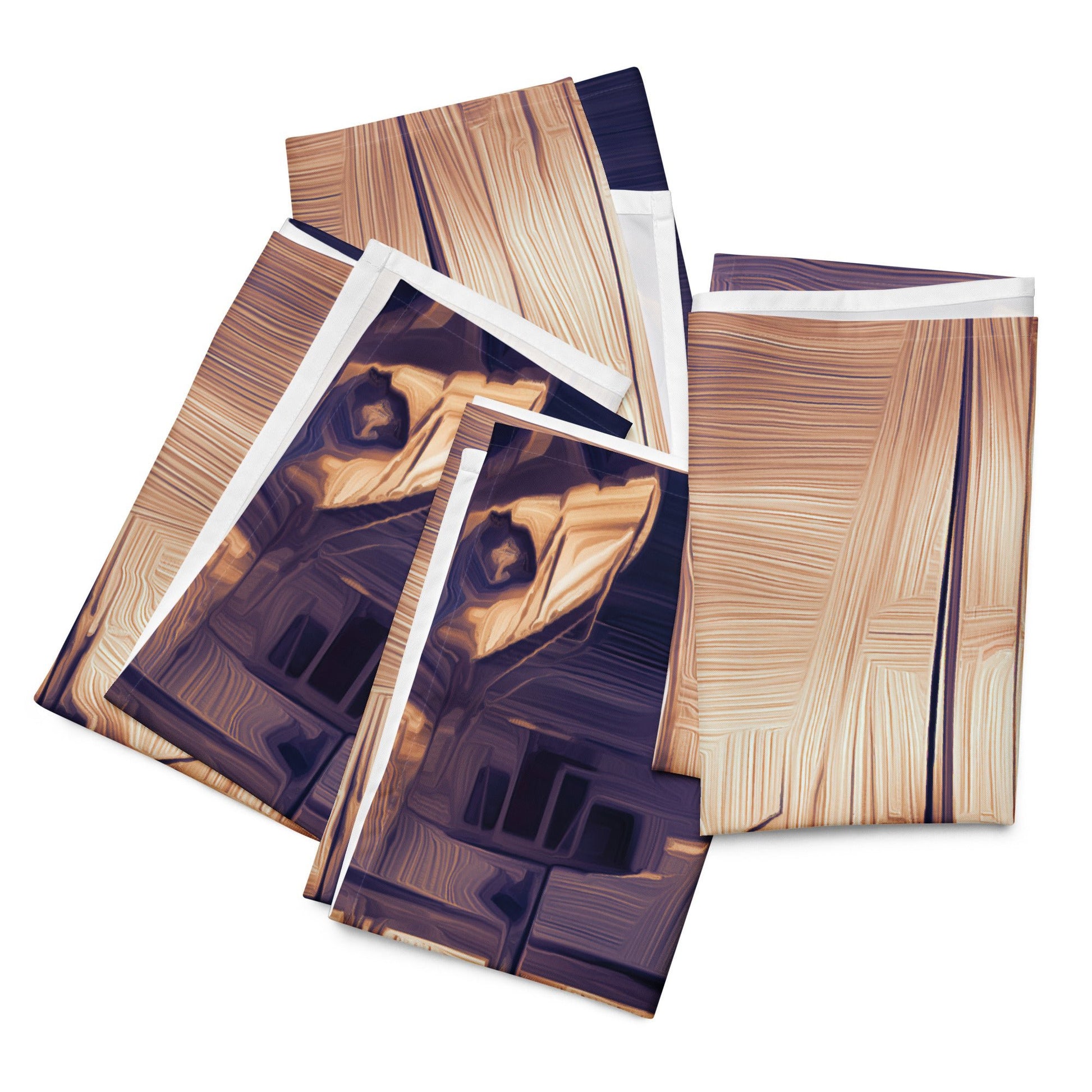 The Sleeping Yachts (at Sunset) - Cloth Napkin Set - iSAW Company