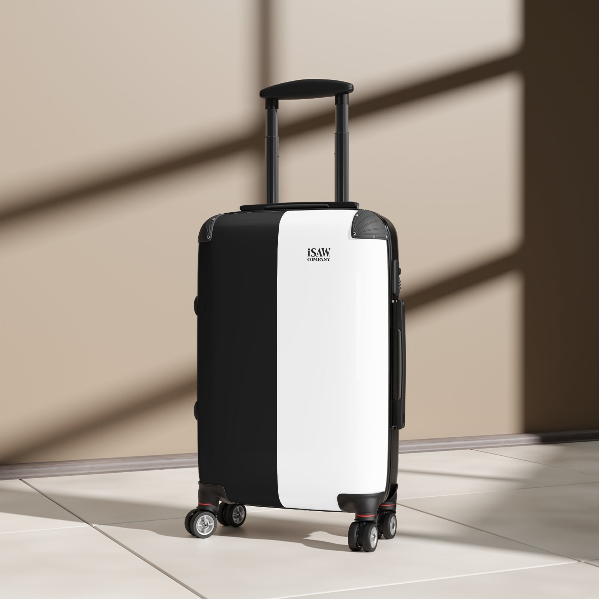 Half Black Half White - Hard - Shell Suitcase - iSAW Company
