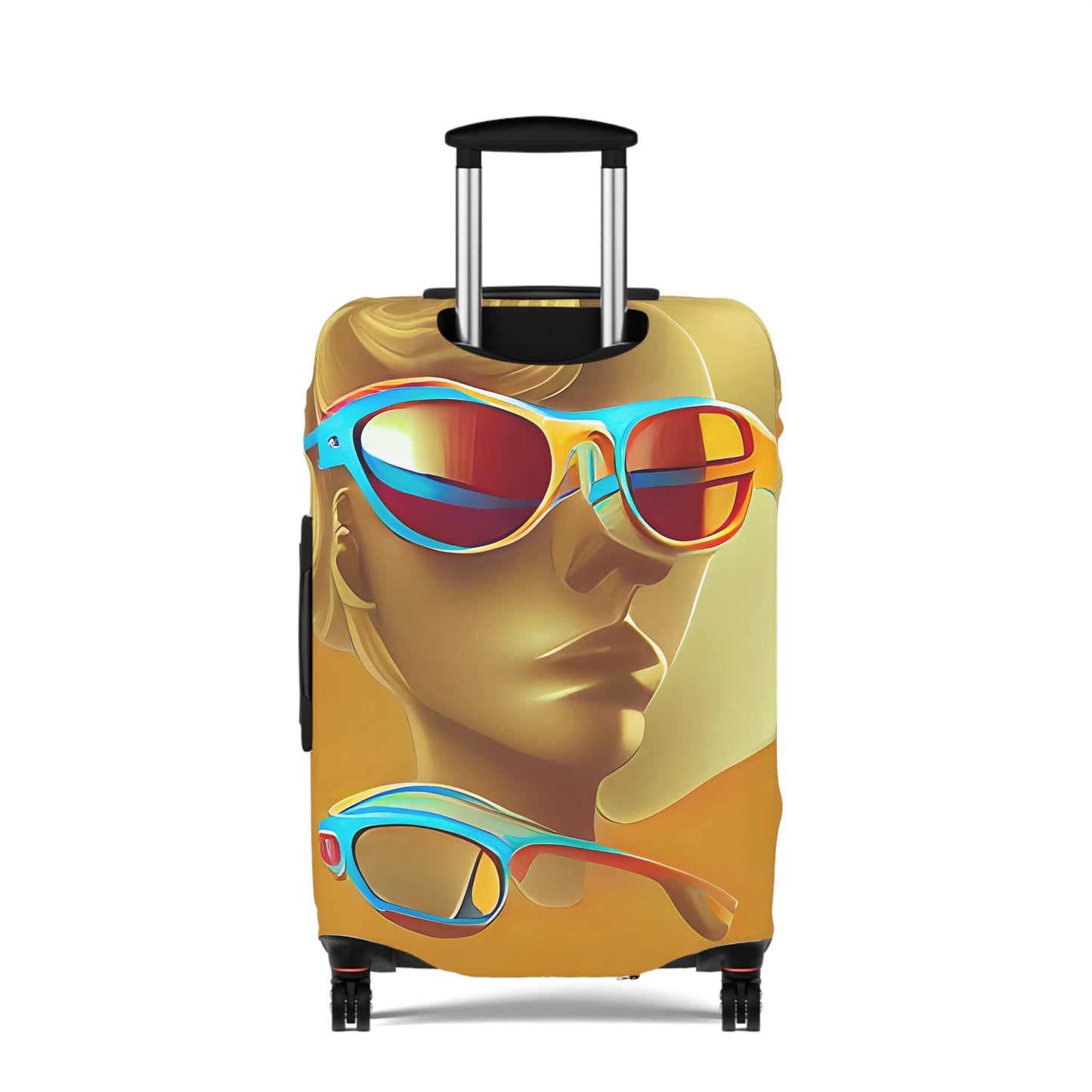 Retro Cool Orange – Protective Suitcase Cover - iSAW Company