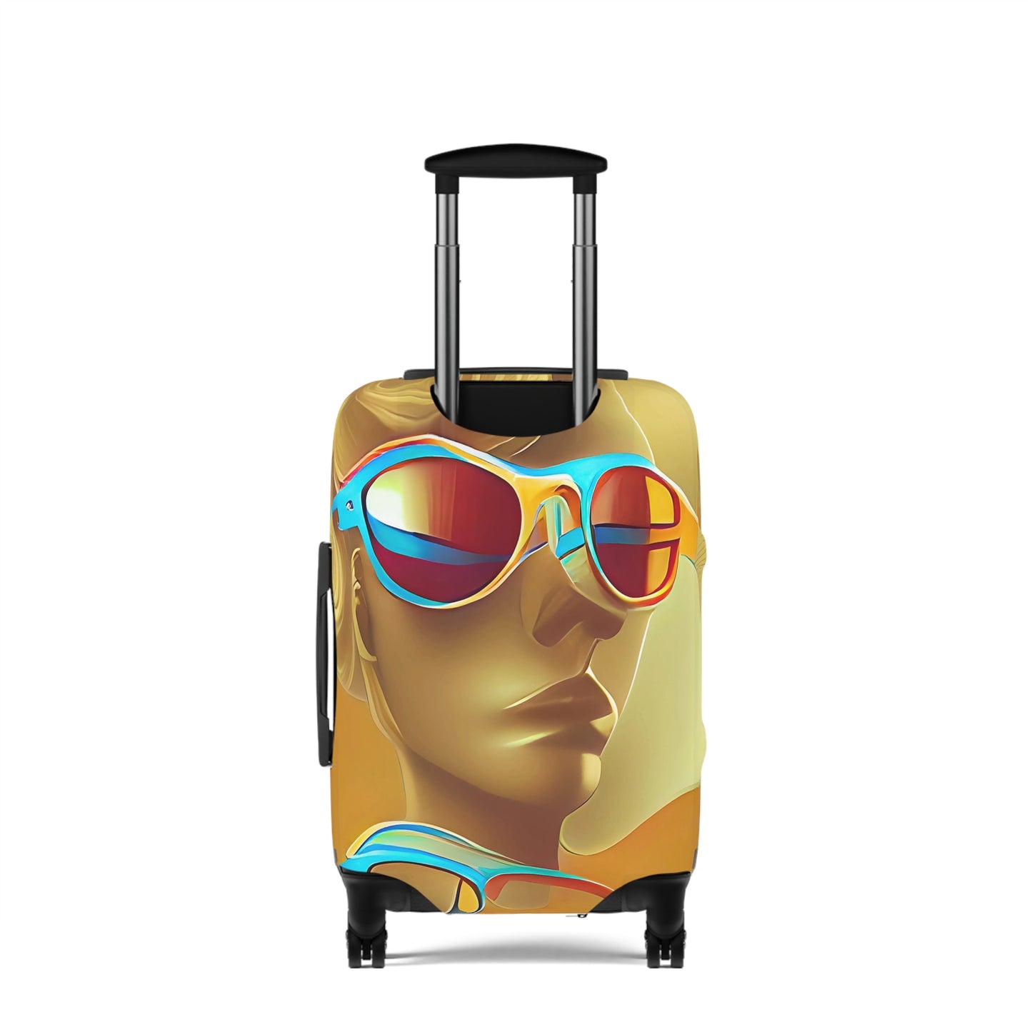 Retro Cool Orange – Protective Suitcase Cover - iSAW Company
