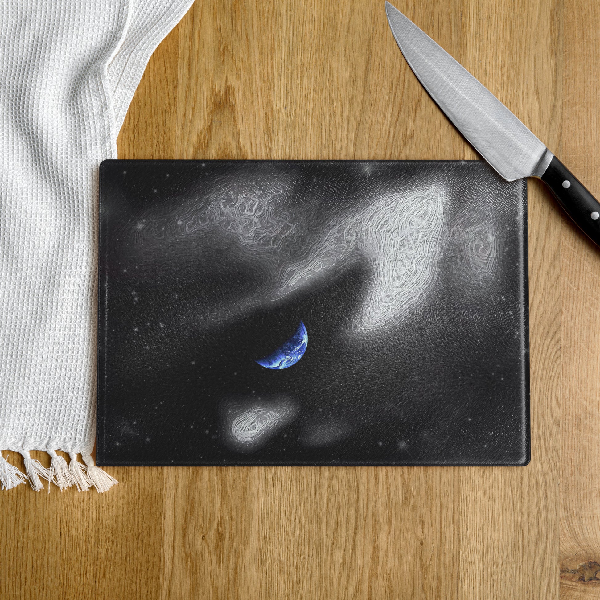 In The Quiet of Your Mind - Glass Cutting Board - iSAW Company