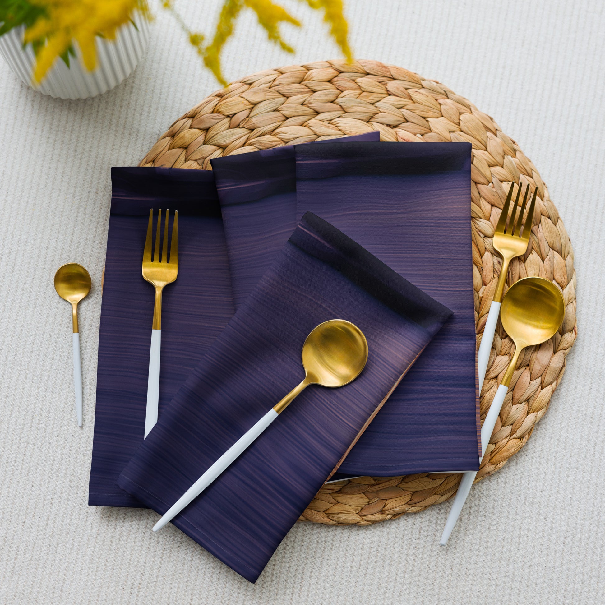 The Sleeping Yachts (at Sunset) - Cloth Napkin Set - iSAW Company