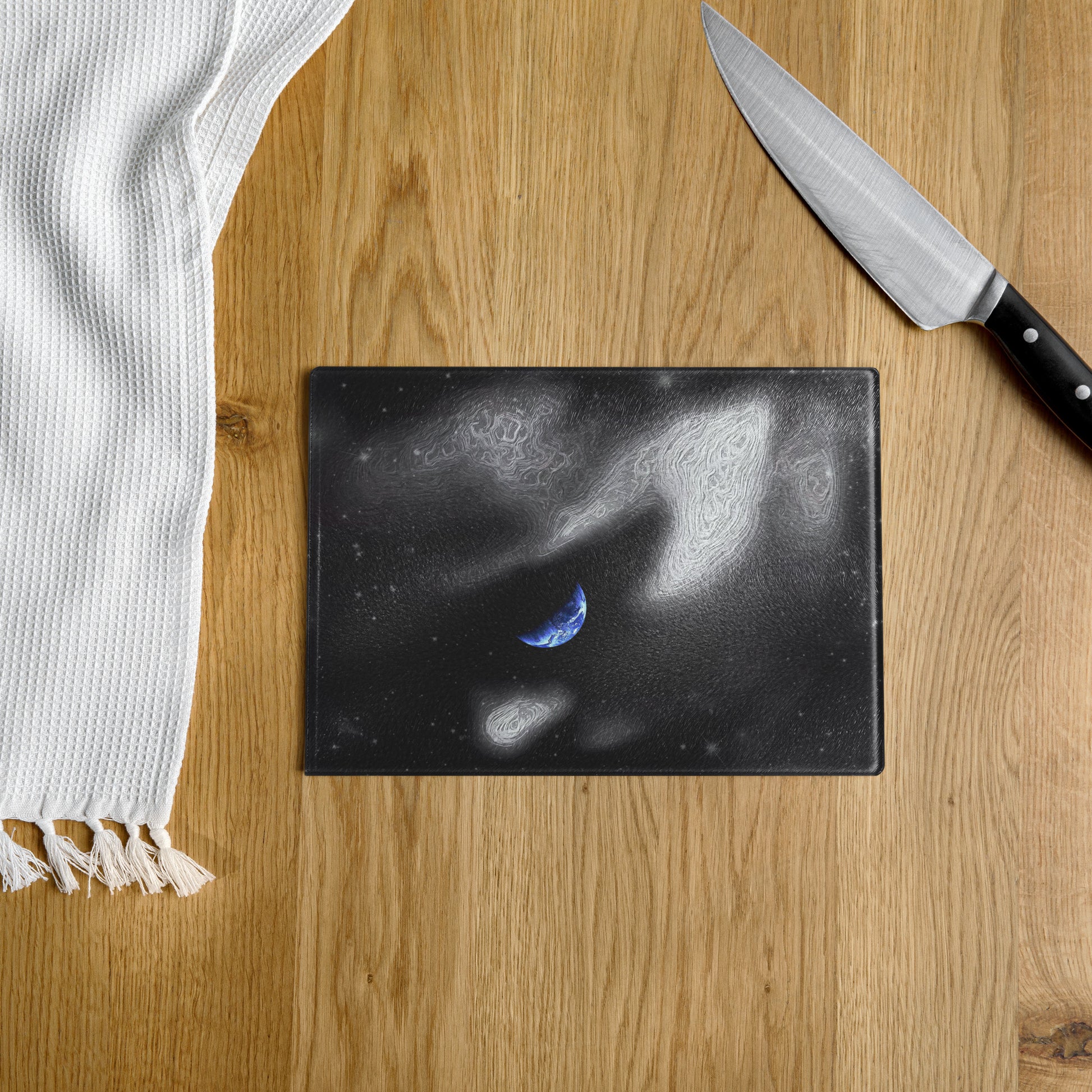 In The Quiet of Your Mind - Glass Cutting Board - iSAW Company