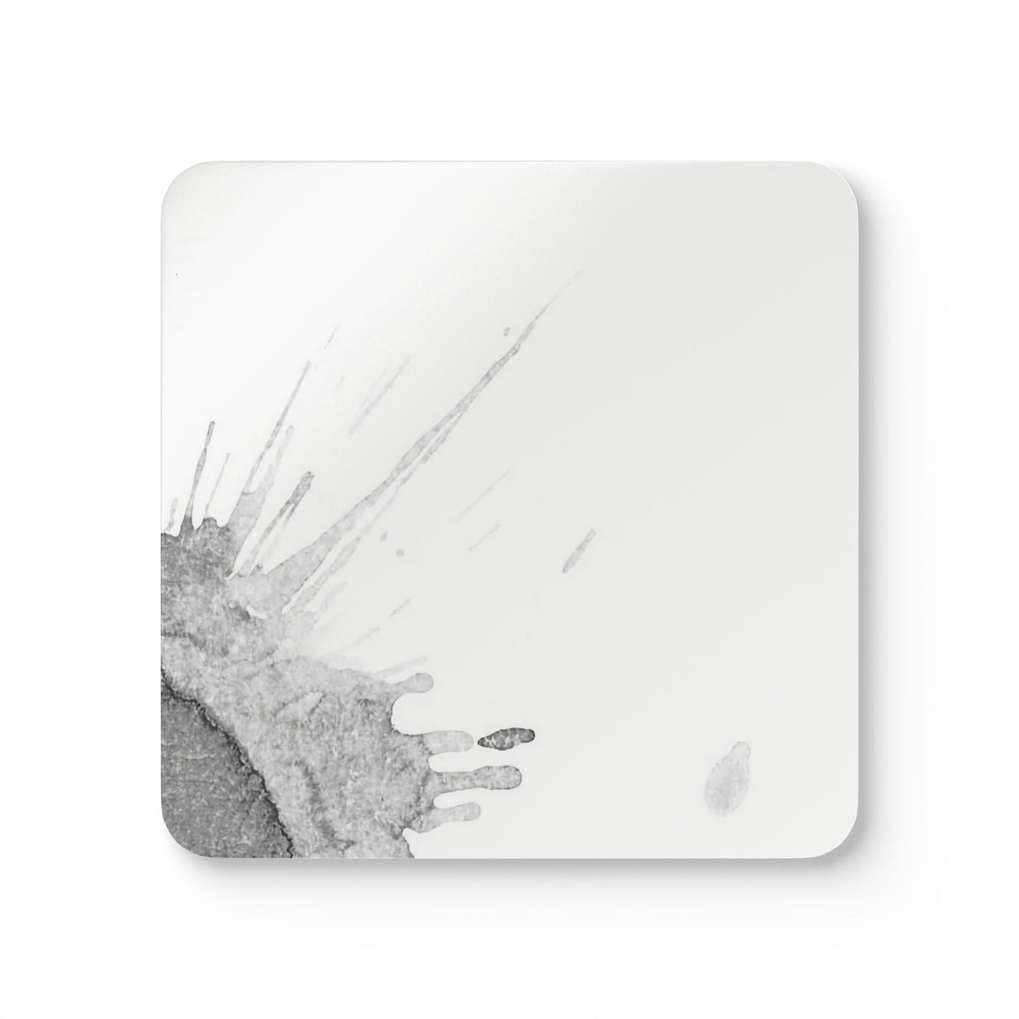 Watercolour Grey Splash - Cork Back Coaster Set - iSAW Company
