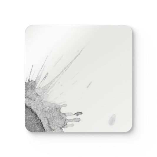 Watercolour Grey Splash - Cork Back Coaster Set - iSAW Company