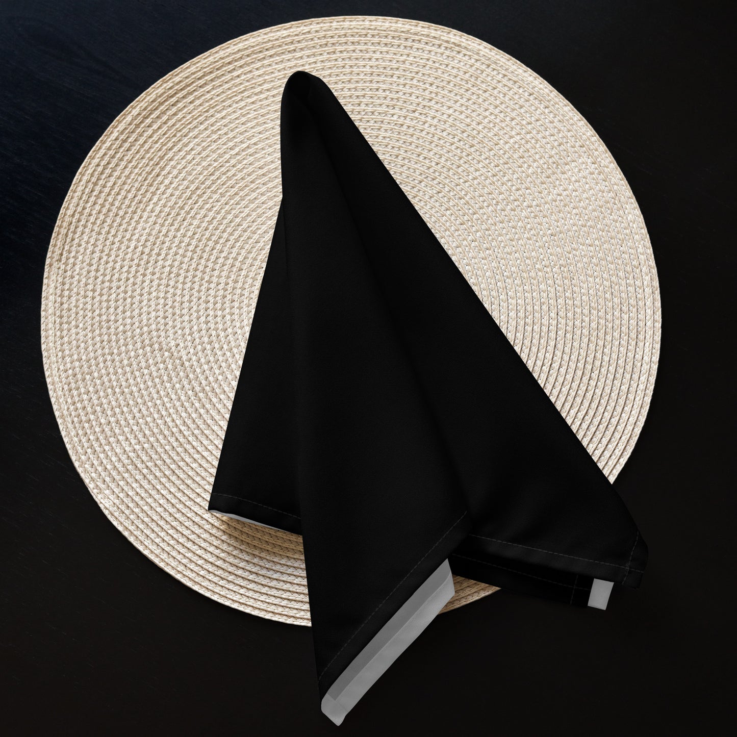 iSAW Black Cloth Napkin Set - iSAW Company