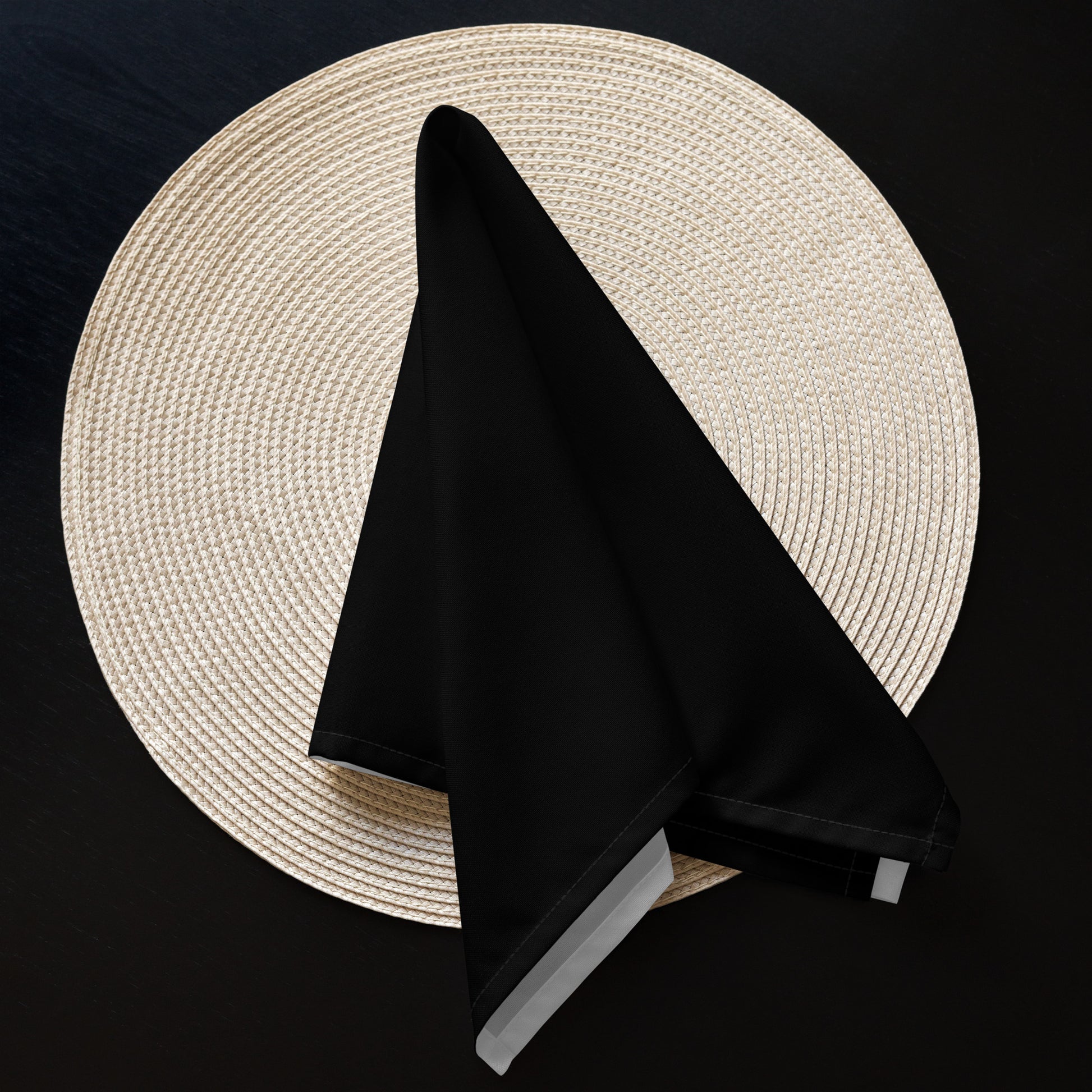 iSAW Black Cloth Napkin Set - iSAW Company