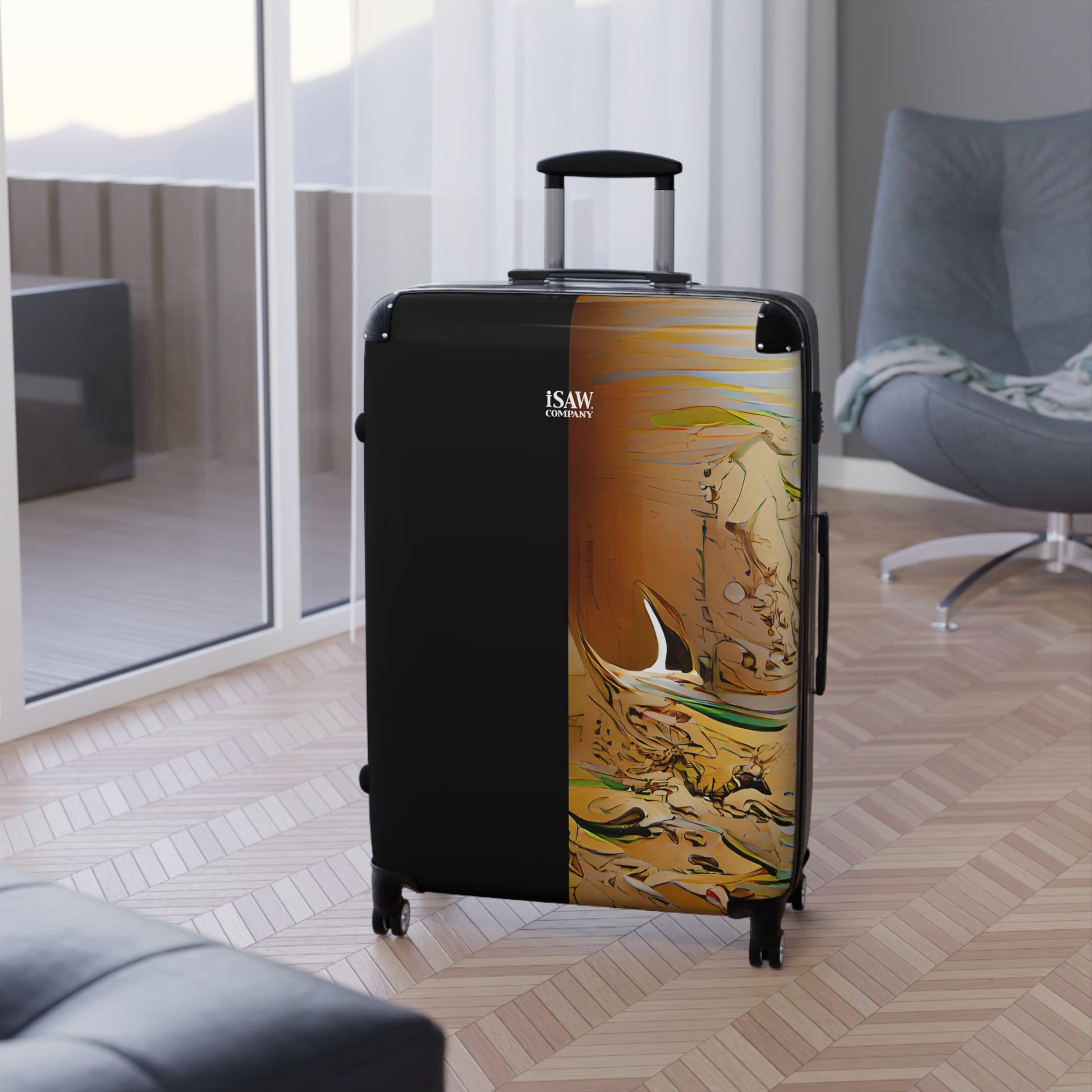 Half Black Half Gāolàng - Hard - Shell Suitcase - iSAW Company