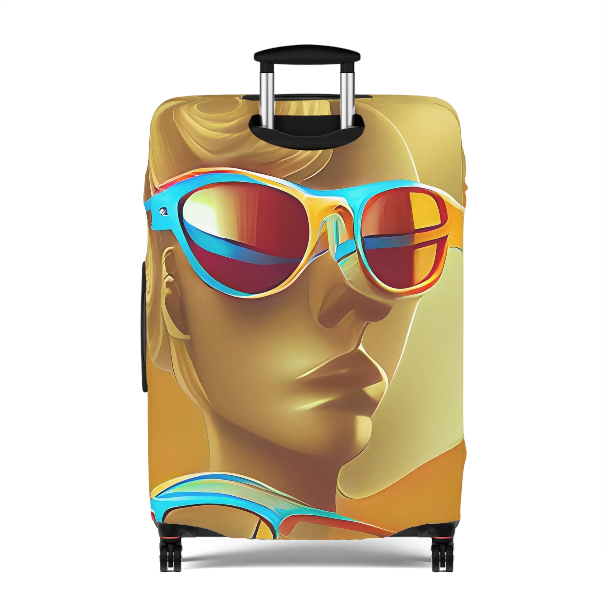 Retro Cool Orange – Protective Suitcase Cover - iSAW Company