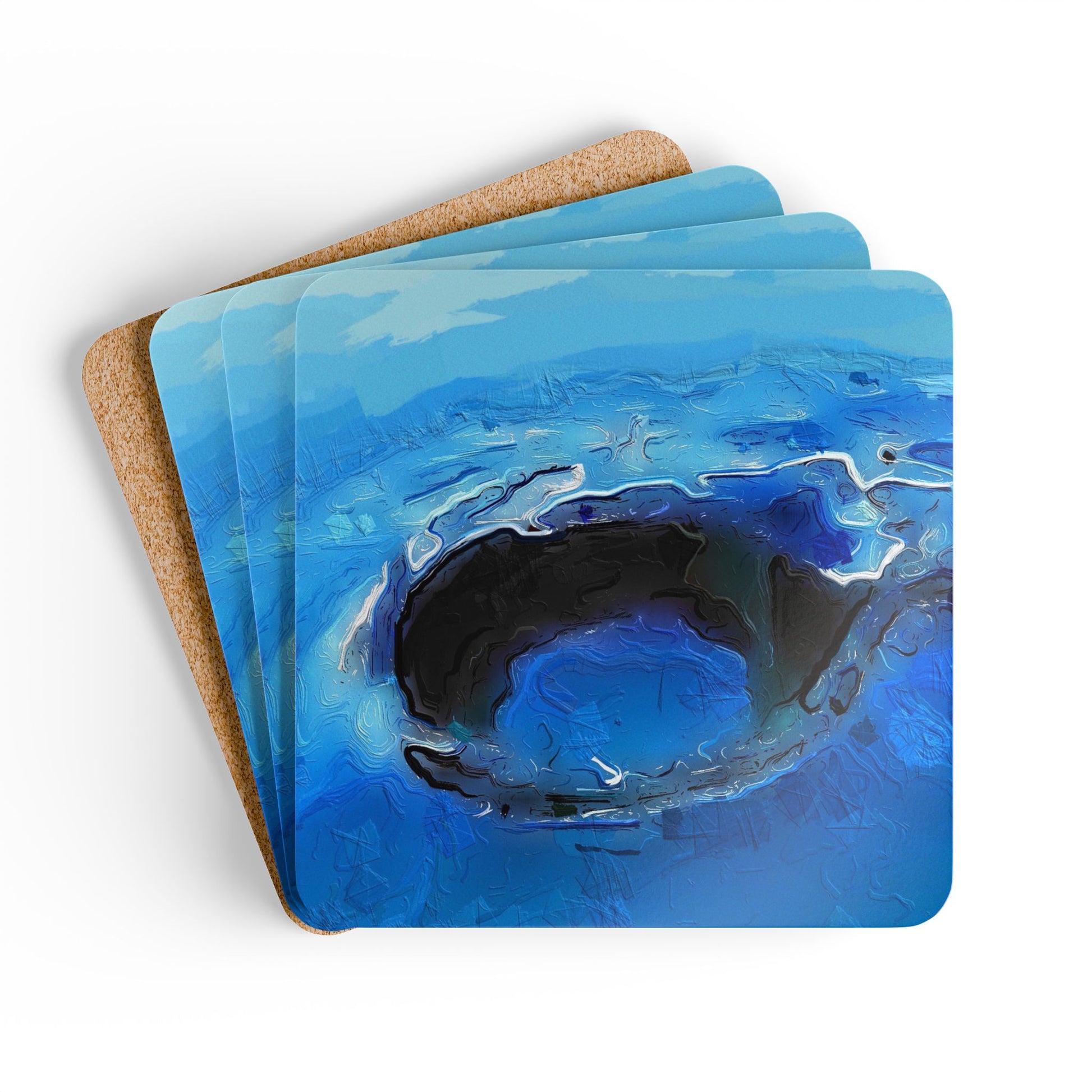 A Drop In The Ocean - Cork Back Coaster Set - iSAW Company