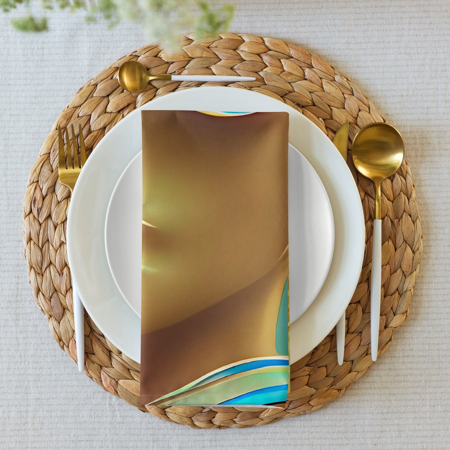 Retro Cool Blue - Cloth Napkin Set - iSAW Company