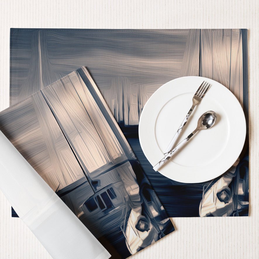 The Sleeping Yachts (at Sunrise) - Placemat Set - iSAW Company