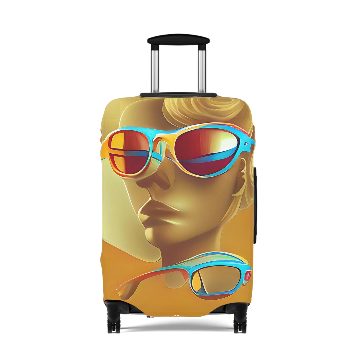 Retro Cool Orange – Protective Suitcase Cover - iSAW Company