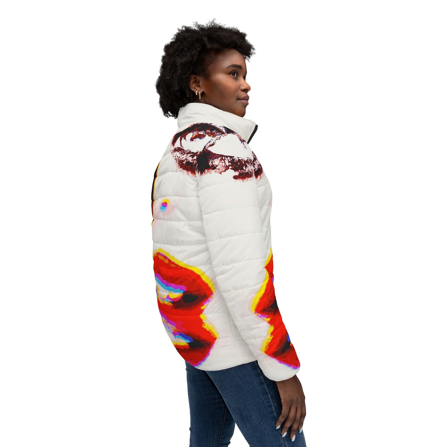 Miss Talk A Lot - Womens Puffer Jacket - iSAW Company