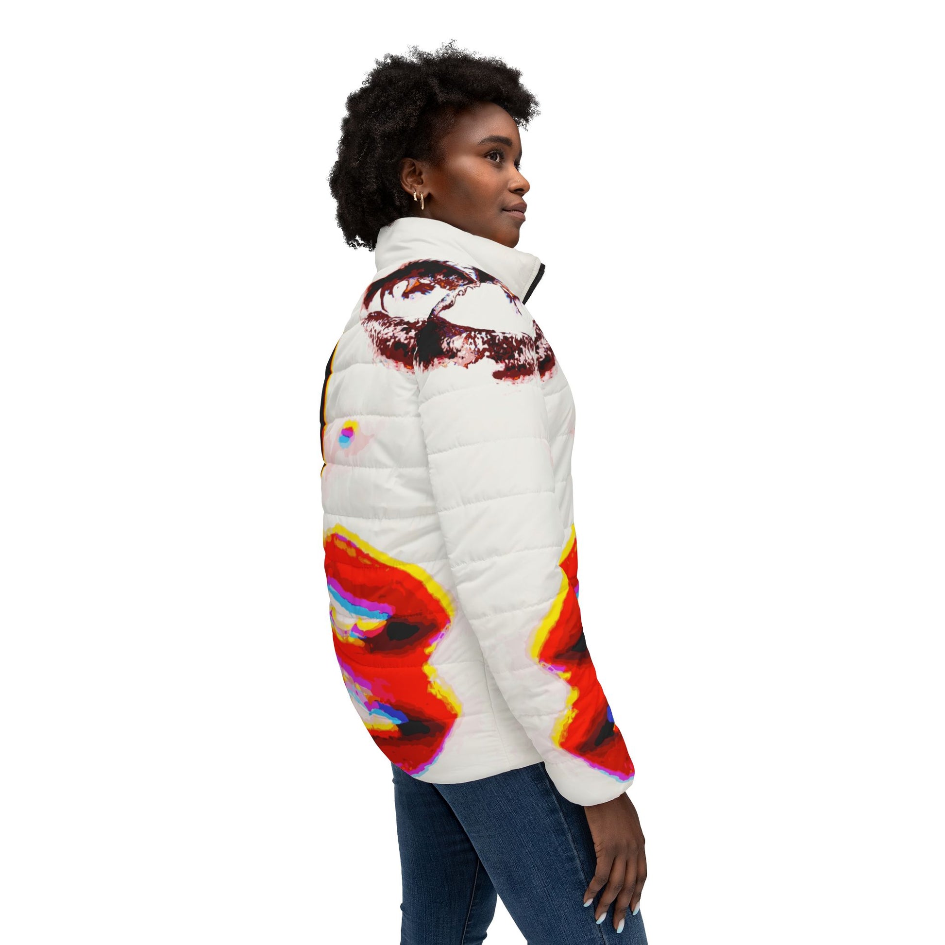 Miss Talk A Lot - Womens Puffer Jacket - iSAW Company